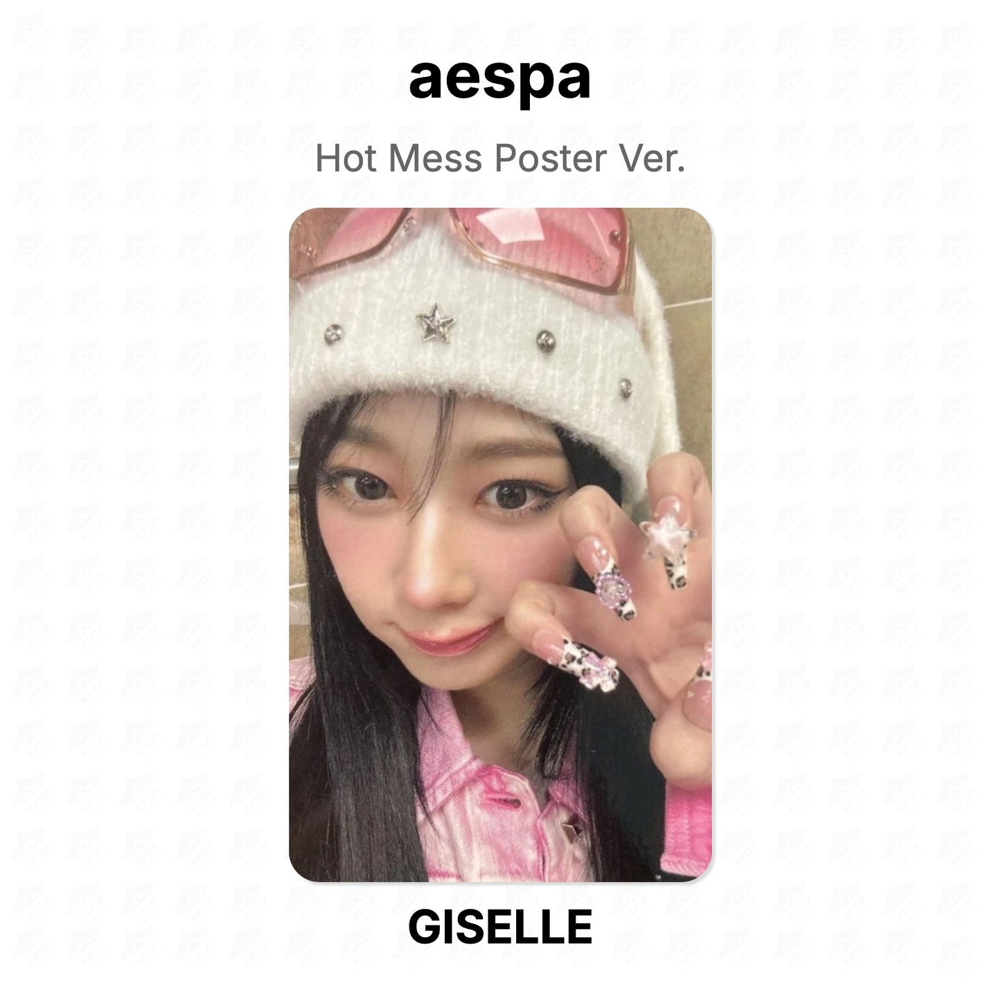 aespa Hot Mess Poster Ver. Official Photocard