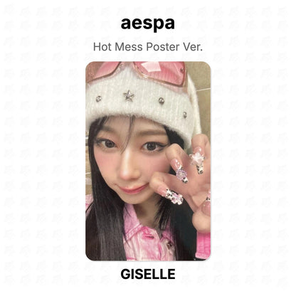 aespa Hot Mess Poster Ver. Official Photocard