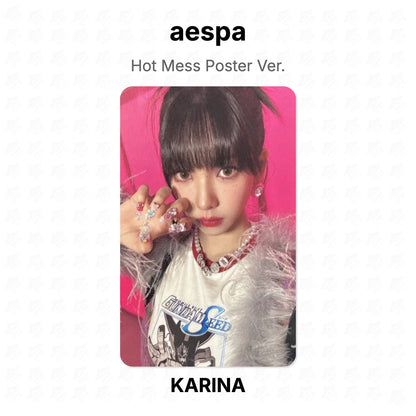 aespa Hot Mess Poster Ver. Official Photocard