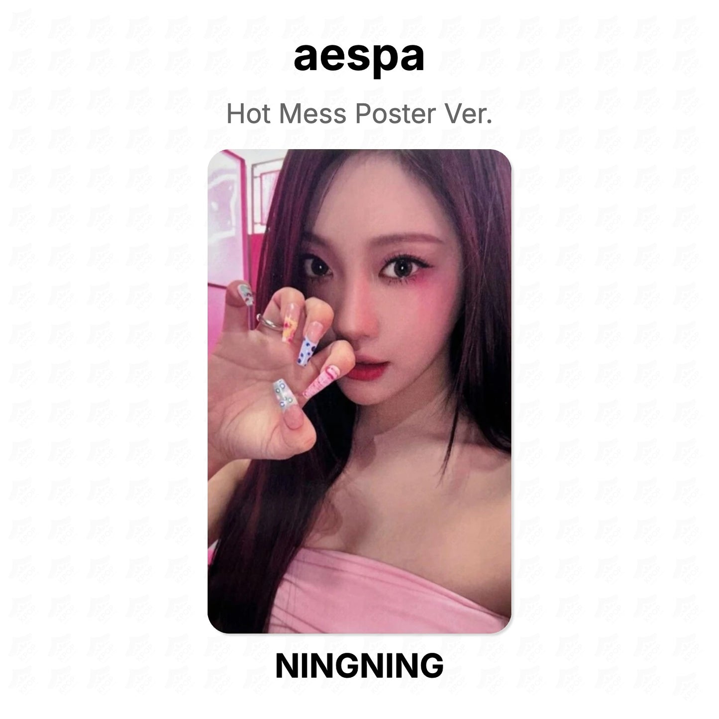 aespa Hot Mess Poster Ver. Official Photocard