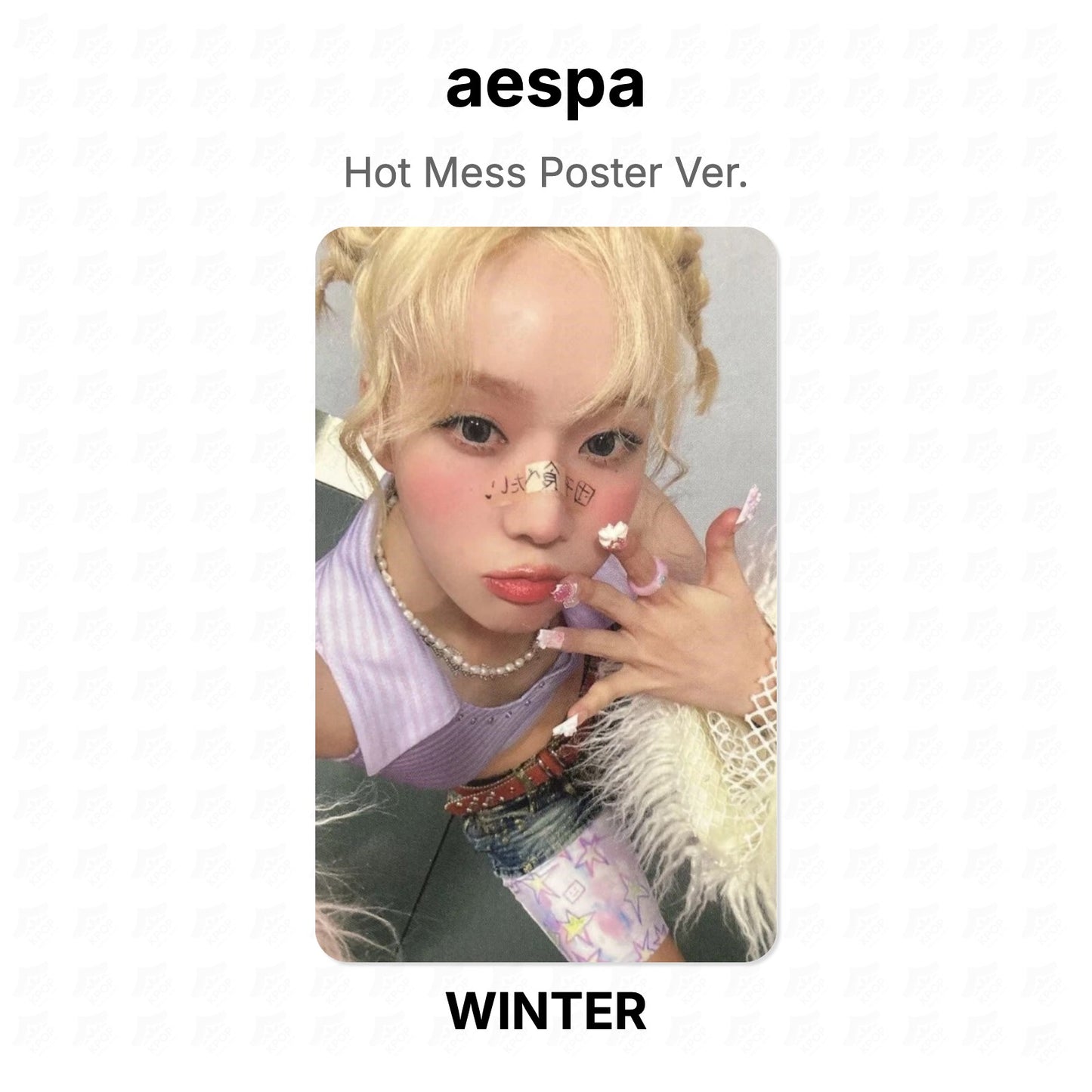 aespa Hot Mess Poster Ver. Official Photocard
