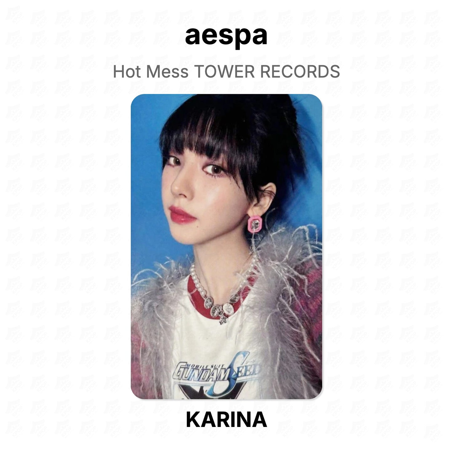 aespa Hot Mess TOWER RECORDS Official Photocard