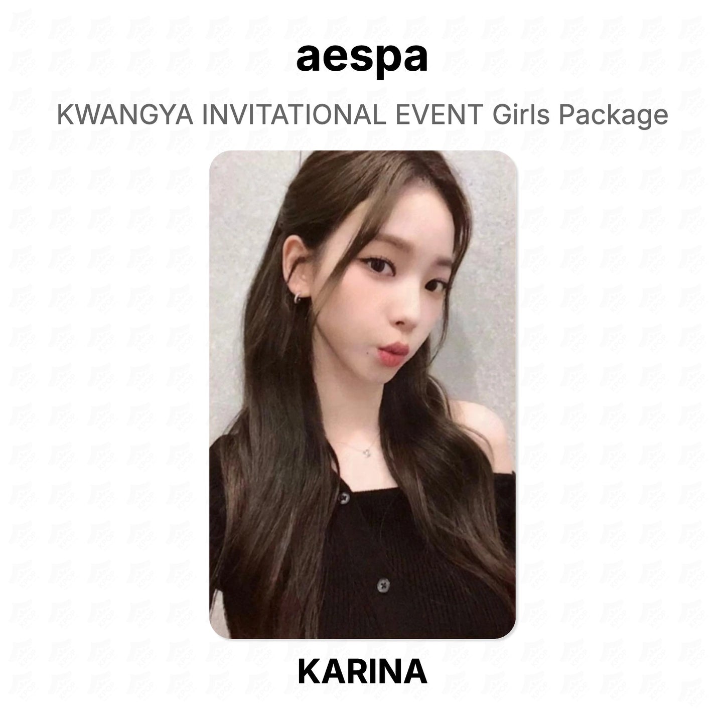 aespa KWANGYA INVITATIONAL EVENT Girls Package Official Photocard