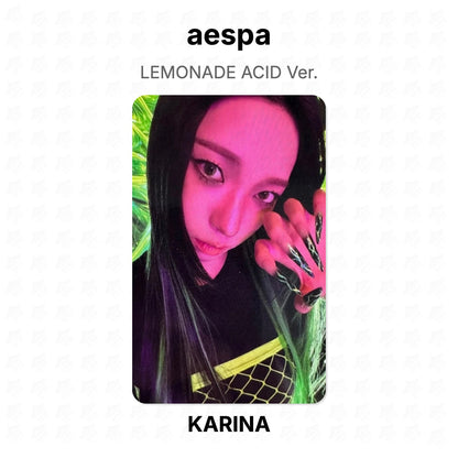 aespa LEMONADE ACID Ver. Official Photocard