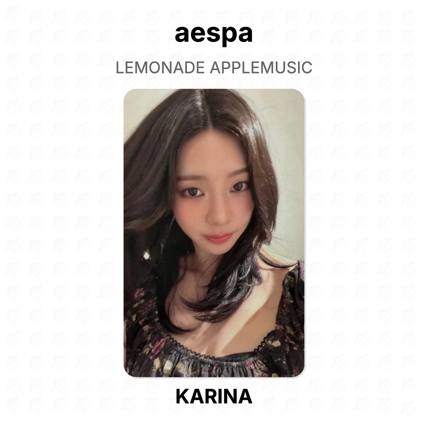 aespa LEMONADE APPLEMUSIC Official Photocard