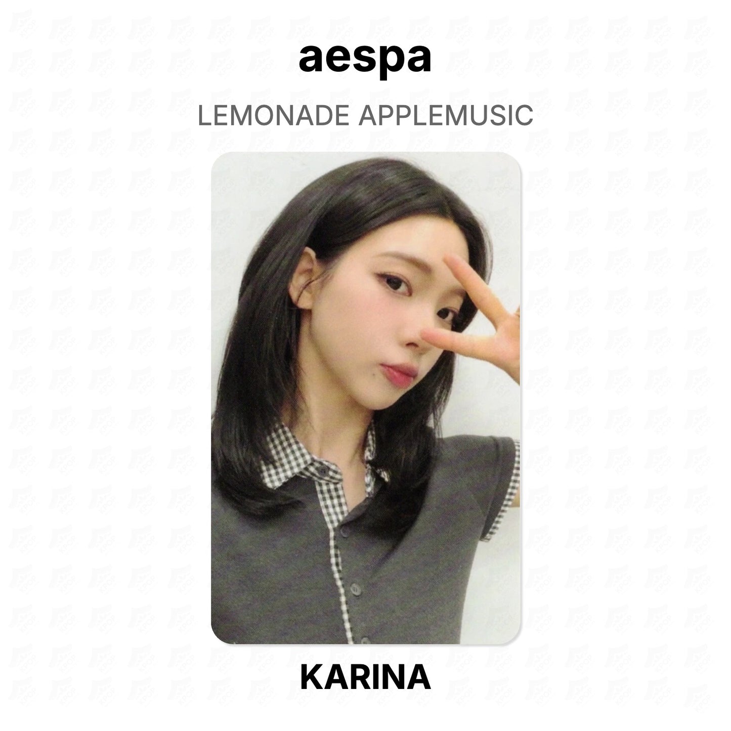 aespa LEMONADE APPLEMUSIC Official Photocard