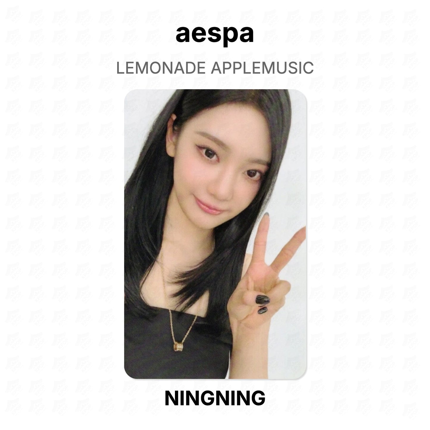 aespa LEMONADE APPLEMUSIC Official Photocard