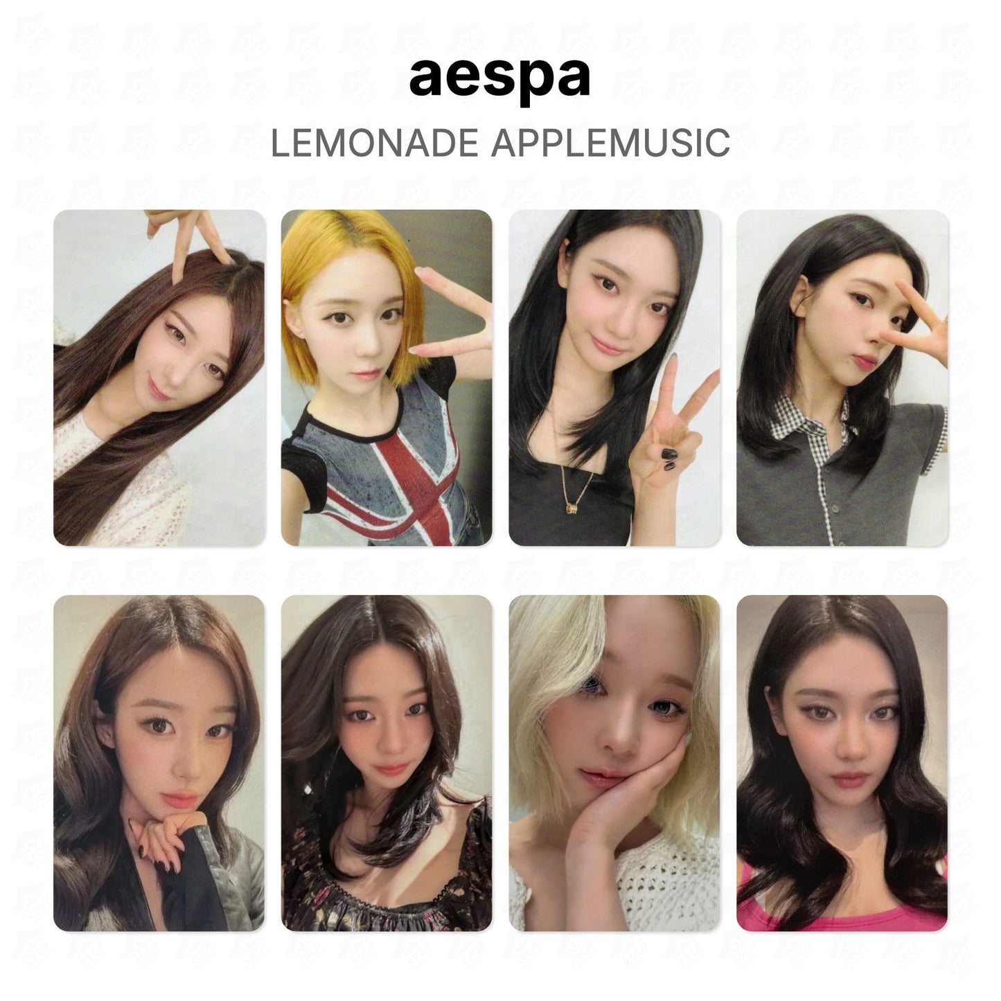 aespa LEMONADE APPLEMUSIC Official Photocard