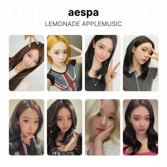 aespa LEMONADE APPLEMUSIC Official Photocard