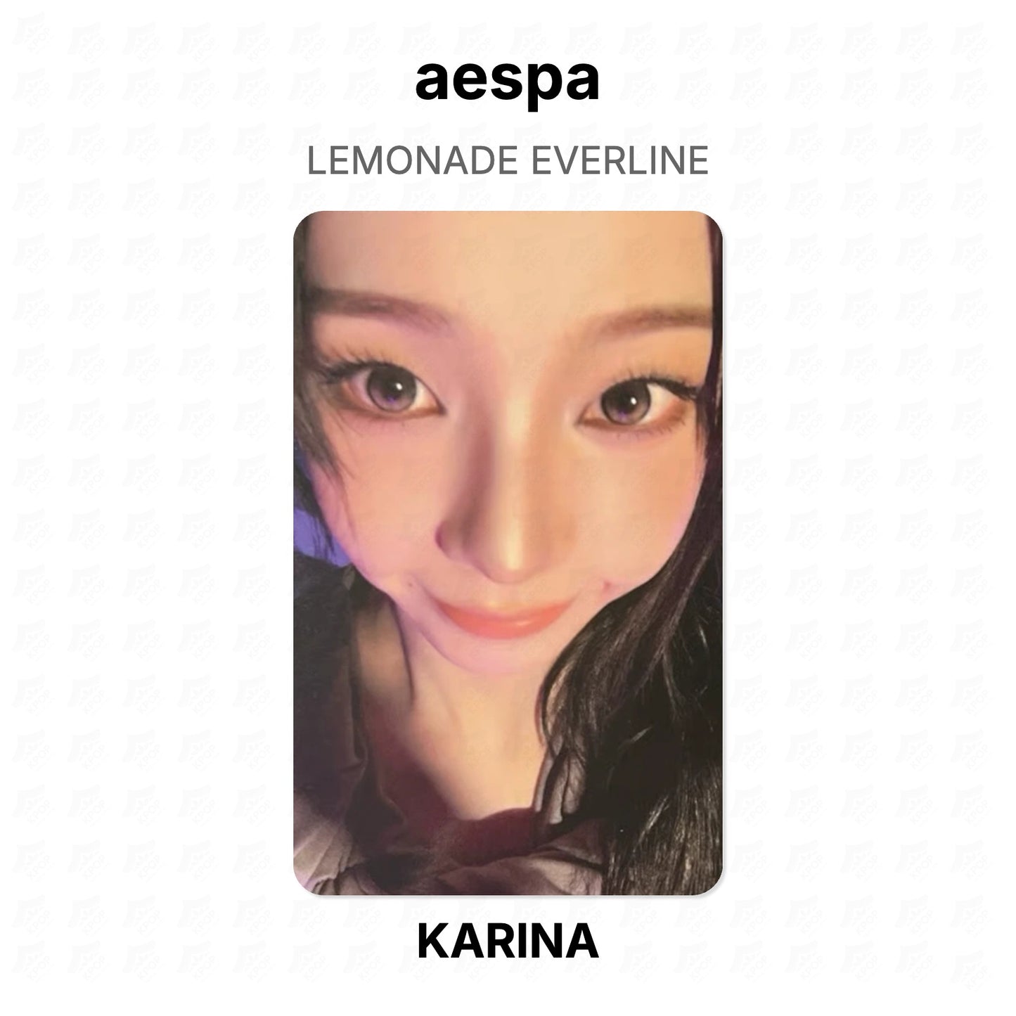 aespa LEMONADE EVERLINE Official Photocard