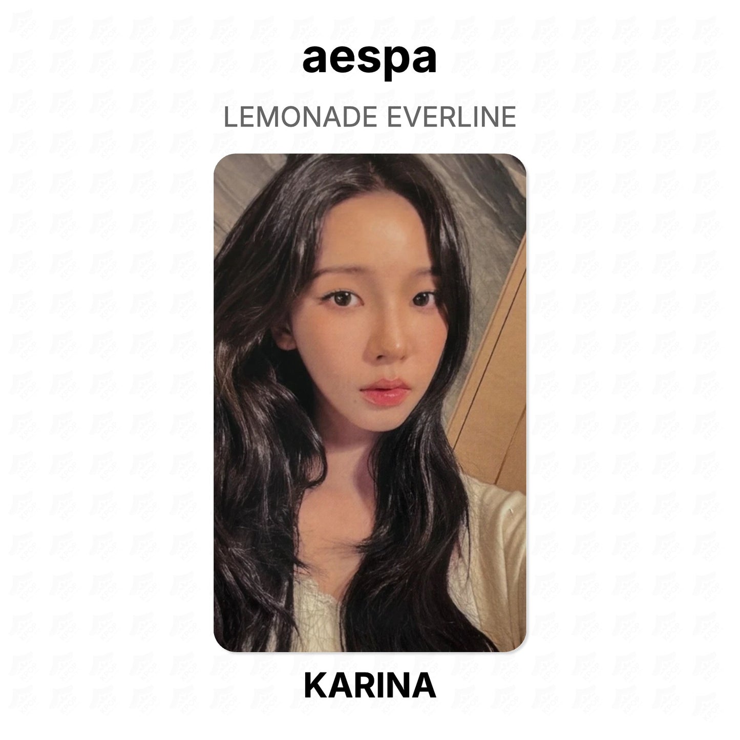 aespa LEMONADE EVERLINE Official Photocard