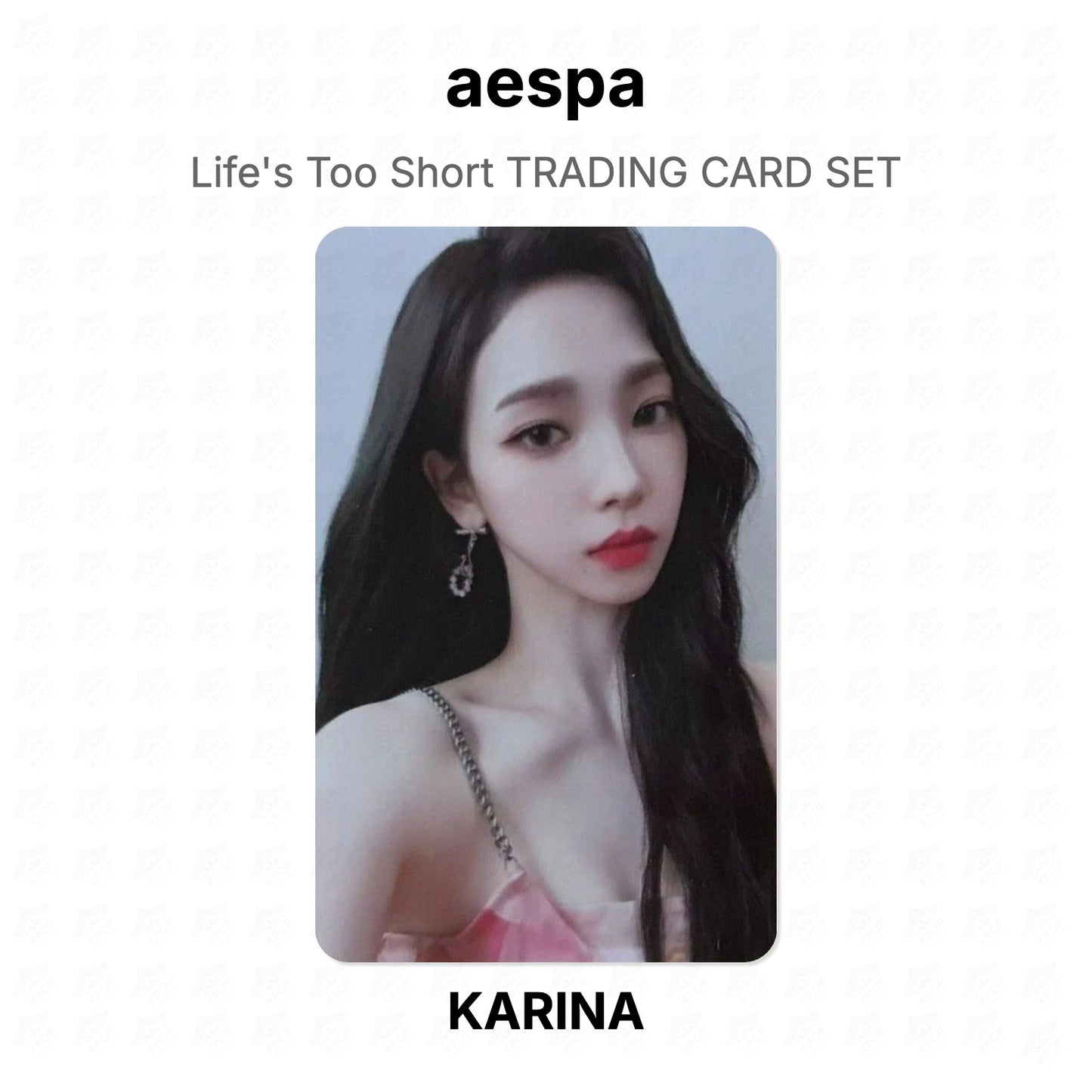 aespa Life's Too Short TRADING CARD SET Official Photocard