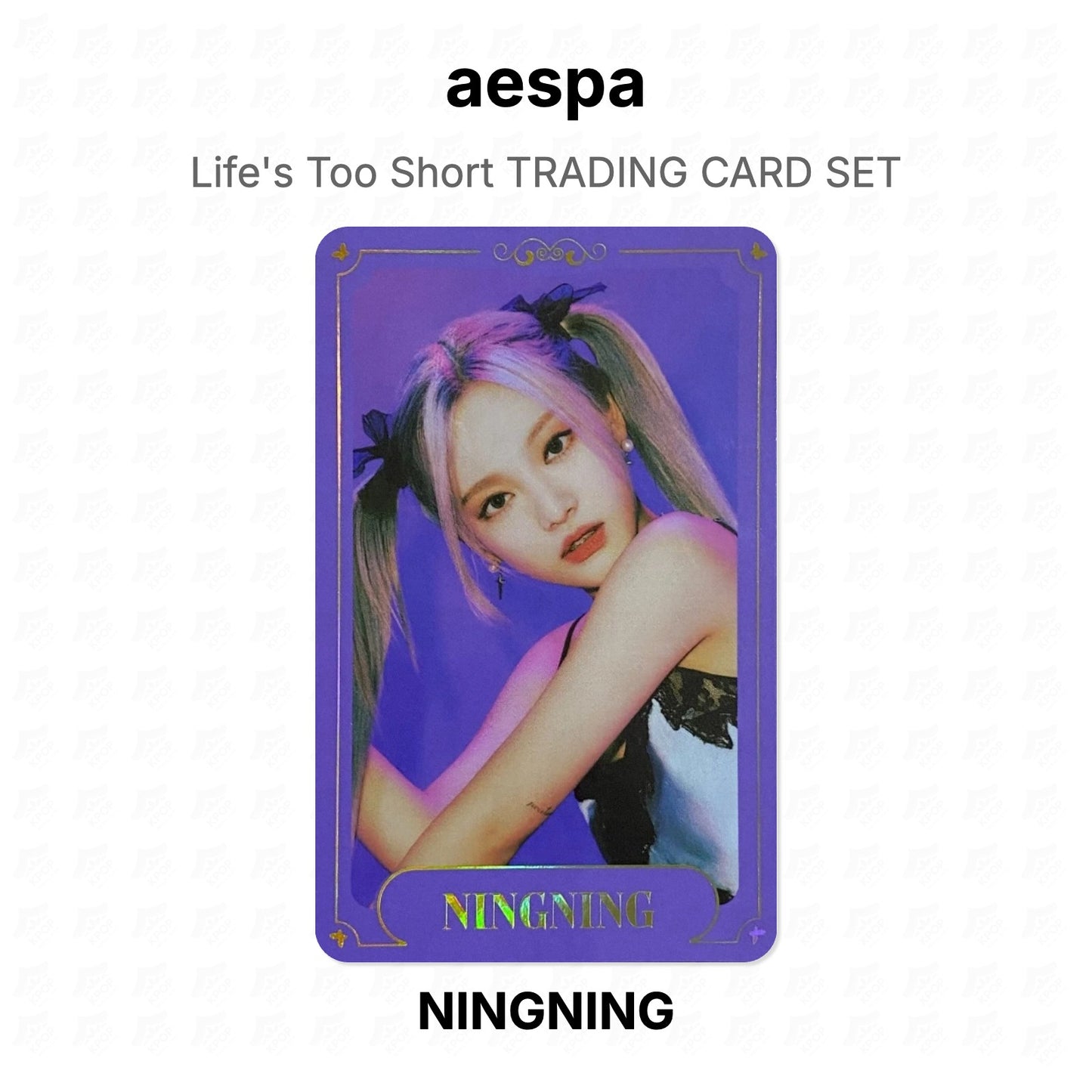 aespa Life's Too Short TRADING CARD SET Official Photocard