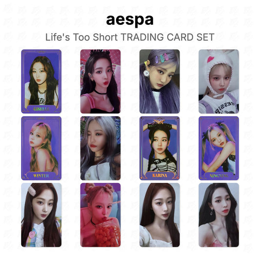 aespa Life's Too Short TRADING CARD SET Official Photocard