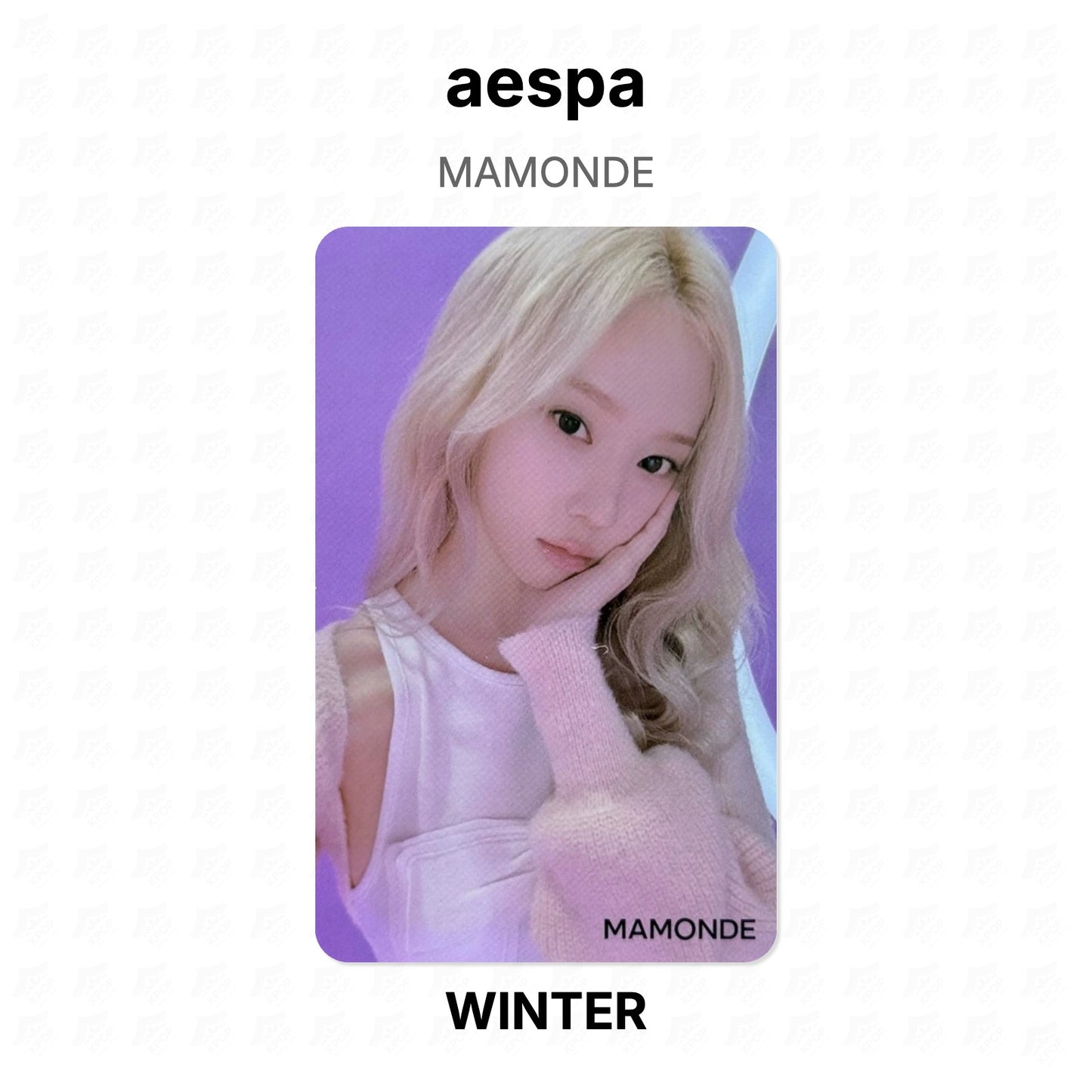 aespa MAMONDE Official Photocard