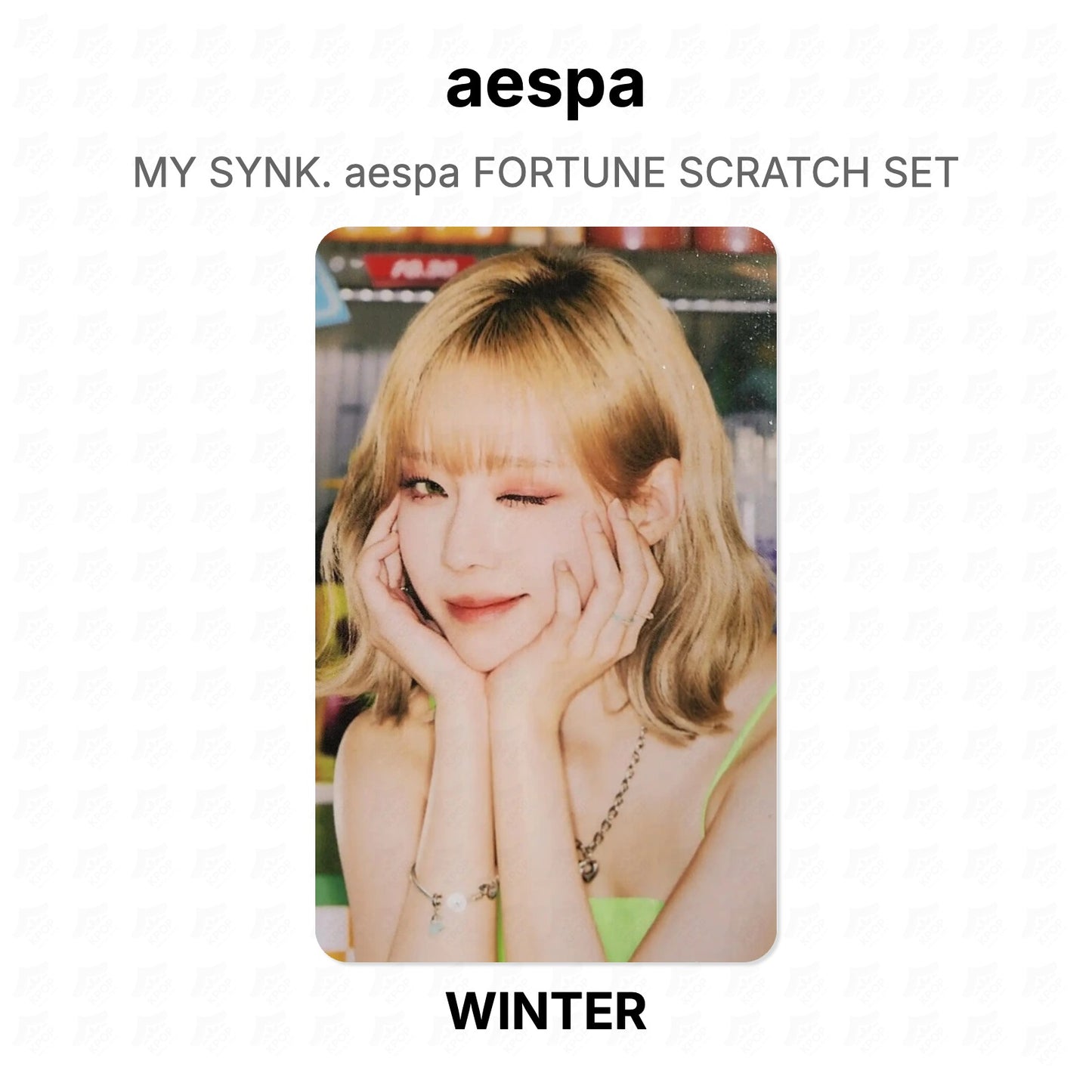 aespa MY SYNK. aespa FORTUNE SCRATCH SET Official Photocard