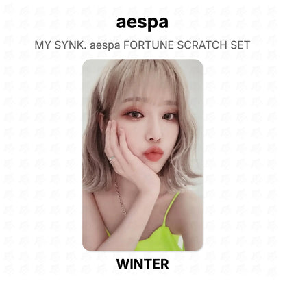 aespa MY SYNK. aespa FORTUNE SCRATCH SET Official Photocard