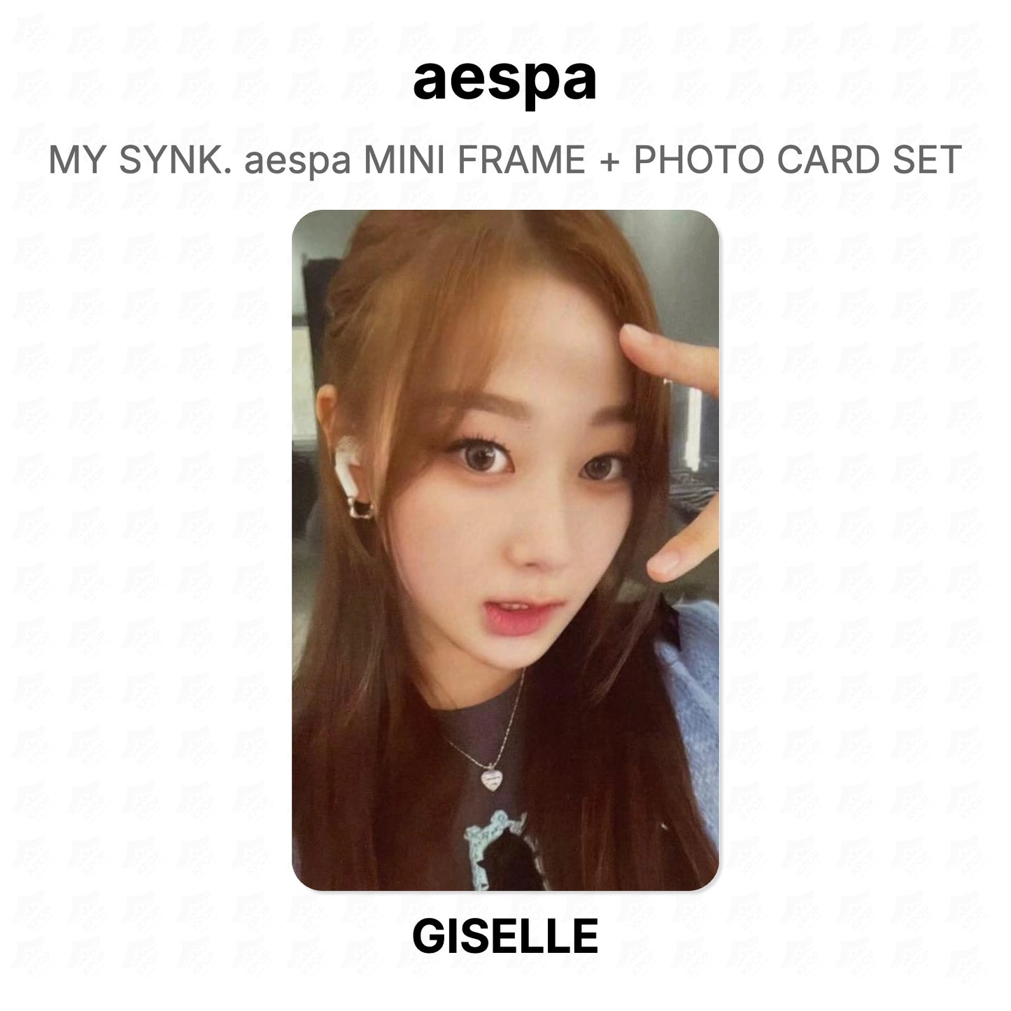 aespa MY SYNK. aespa MINI FRAME + PHOTO CARD SET Official Photocard