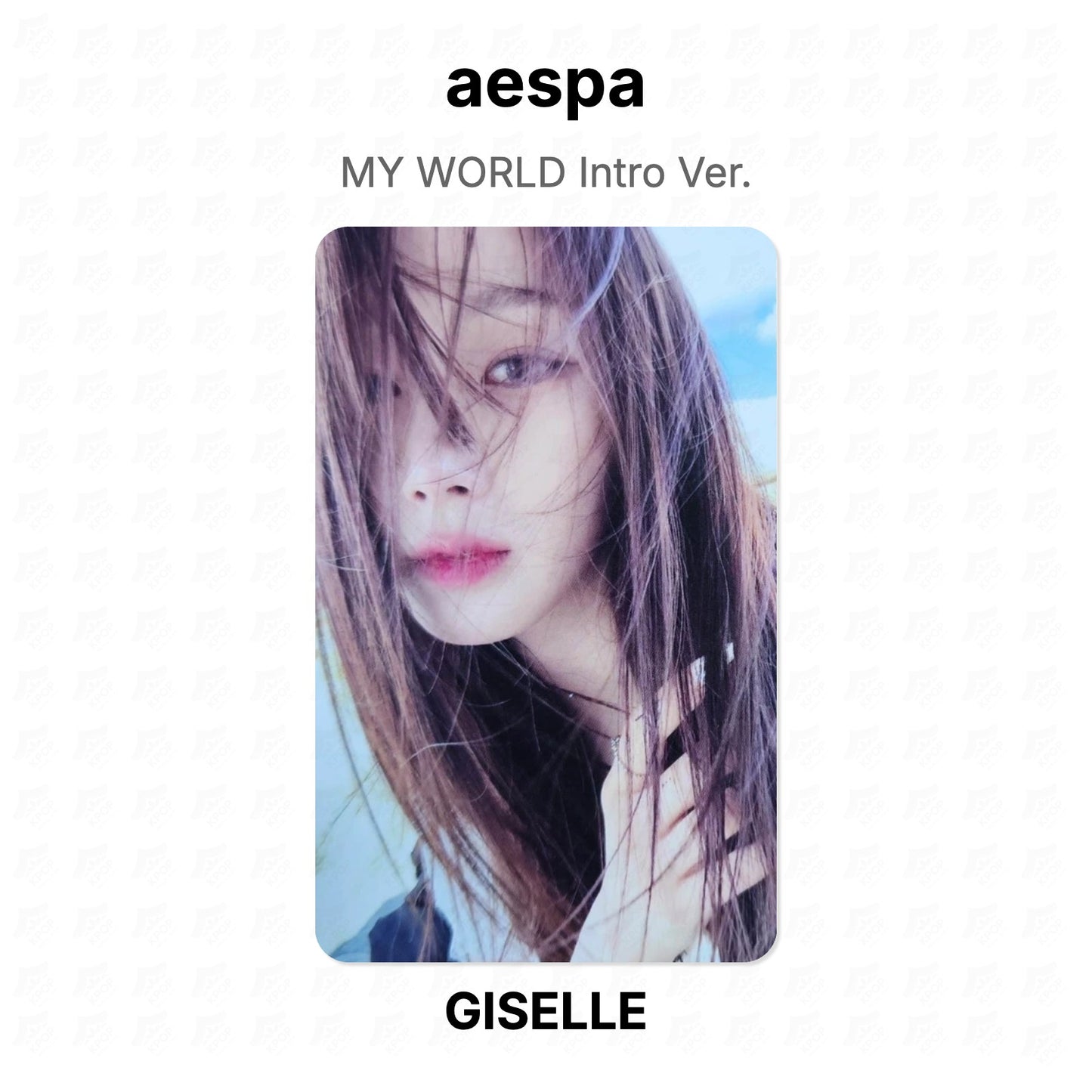 aespa MY WORLD Intro Ver. Official Photocard