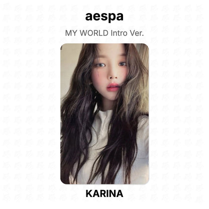aespa MY WORLD Intro Ver. Official Photocard