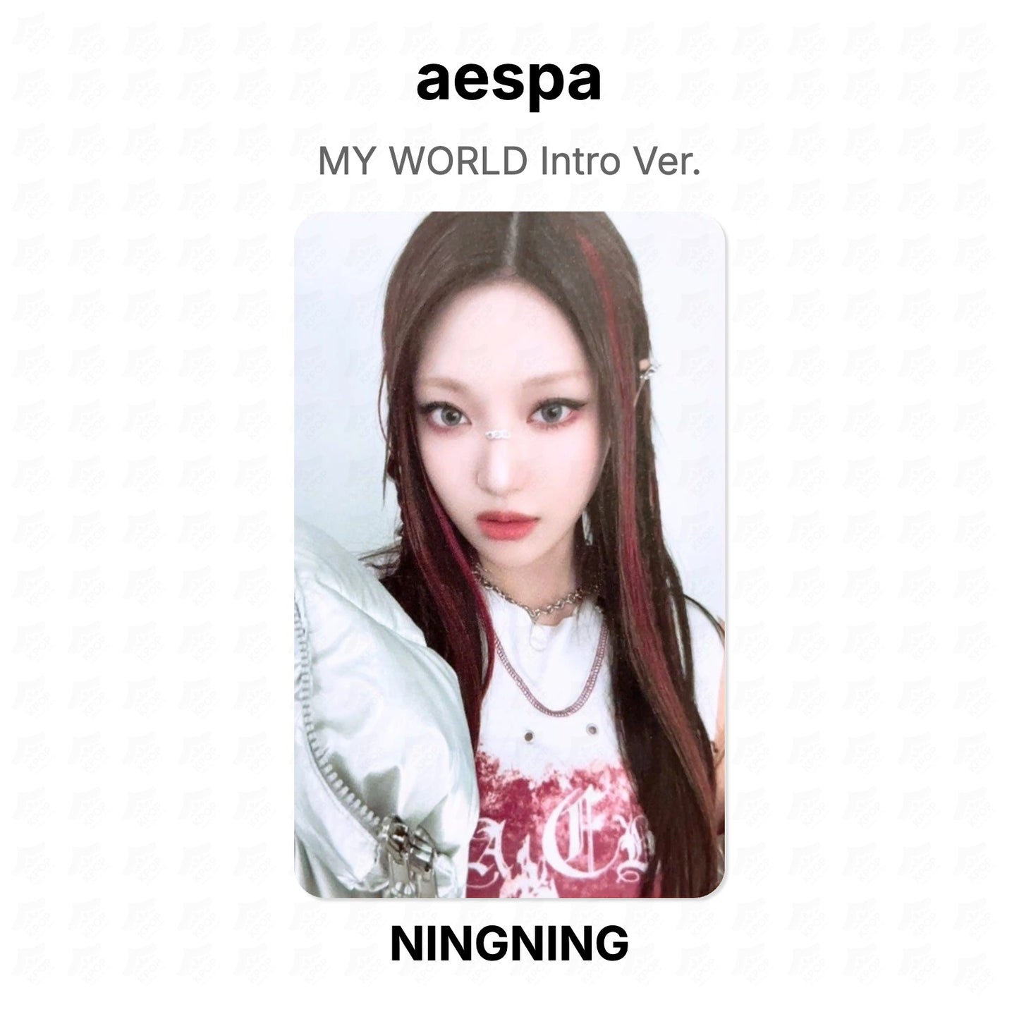 aespa MY WORLD Intro Ver. Official Photocard