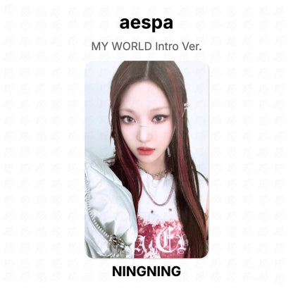 aespa MY WORLD Intro Ver. Official Photocard
