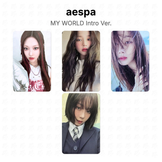 aespa MY WORLD Intro Ver. Official Photocard