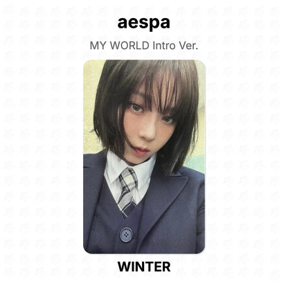 aespa MY WORLD Intro Ver. Official Photocard