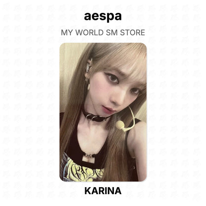 aespa MY WORLD SM STORE Official Photocard
