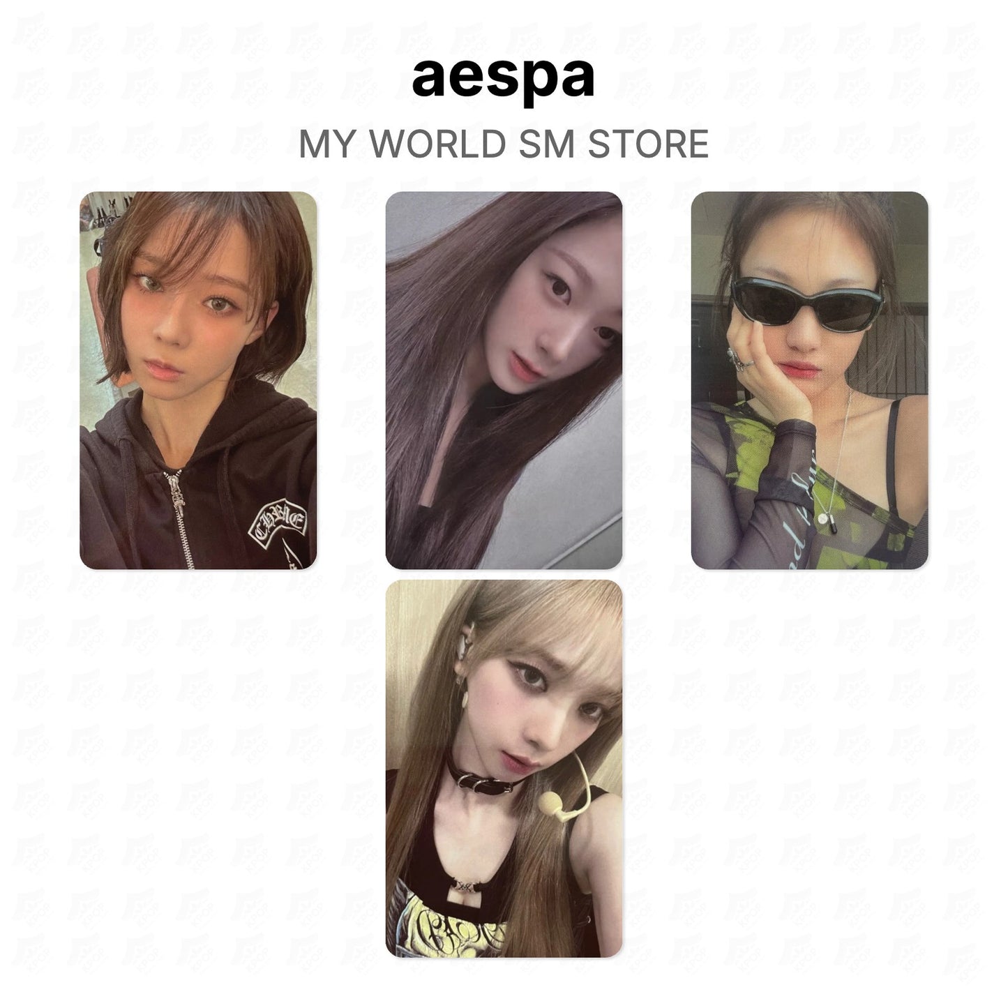 aespa MY WORLD SM STORE Official Photocard