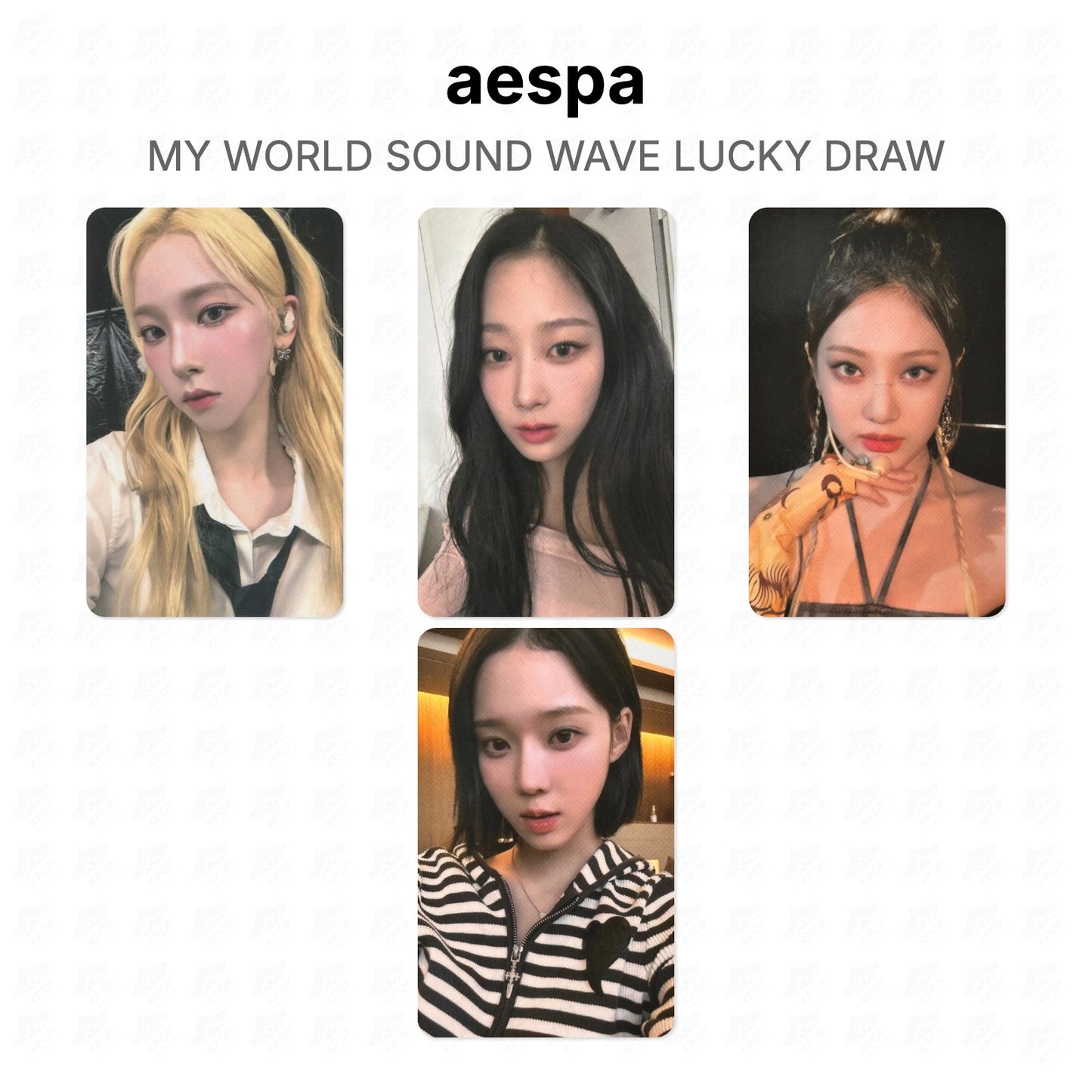 aespa MY WORLD SOUND WAVE LUCKY DRAW Official Photocard