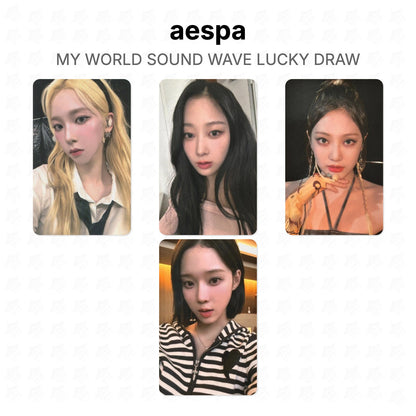 aespa MY WORLD SOUND WAVE LUCKY DRAW Official Photocard