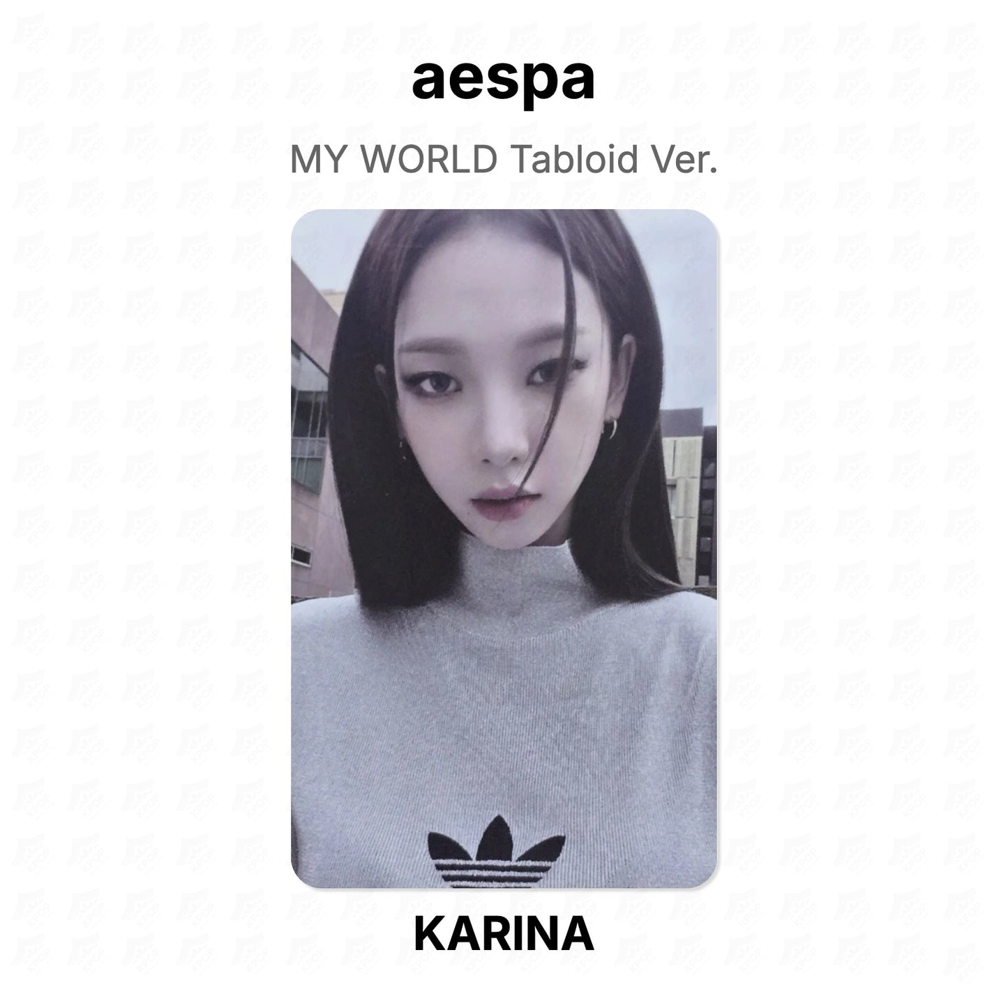 aespa MY WORLD Tabloid Ver. Official Photocard