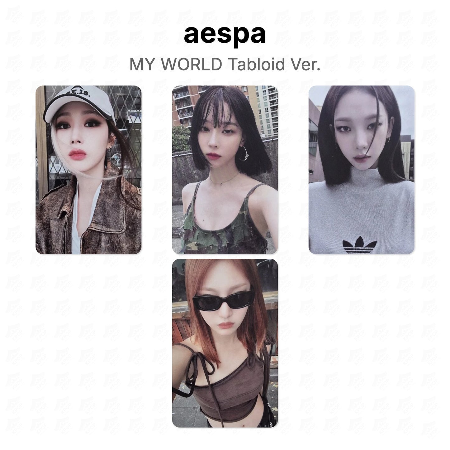 aespa MY WORLD Tabloid Ver. Official Photocard