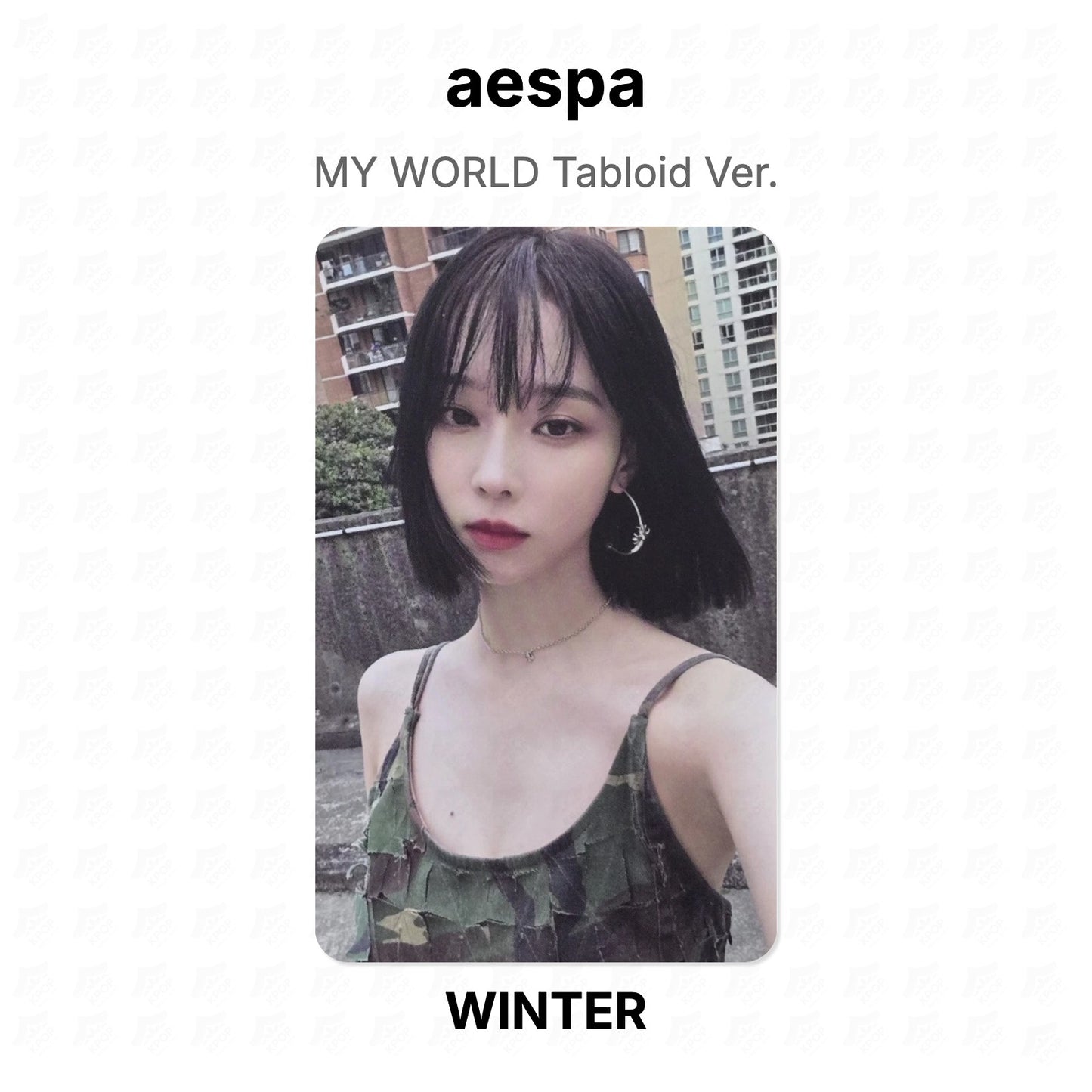 aespa MY WORLD Tabloid Ver. Official Photocard