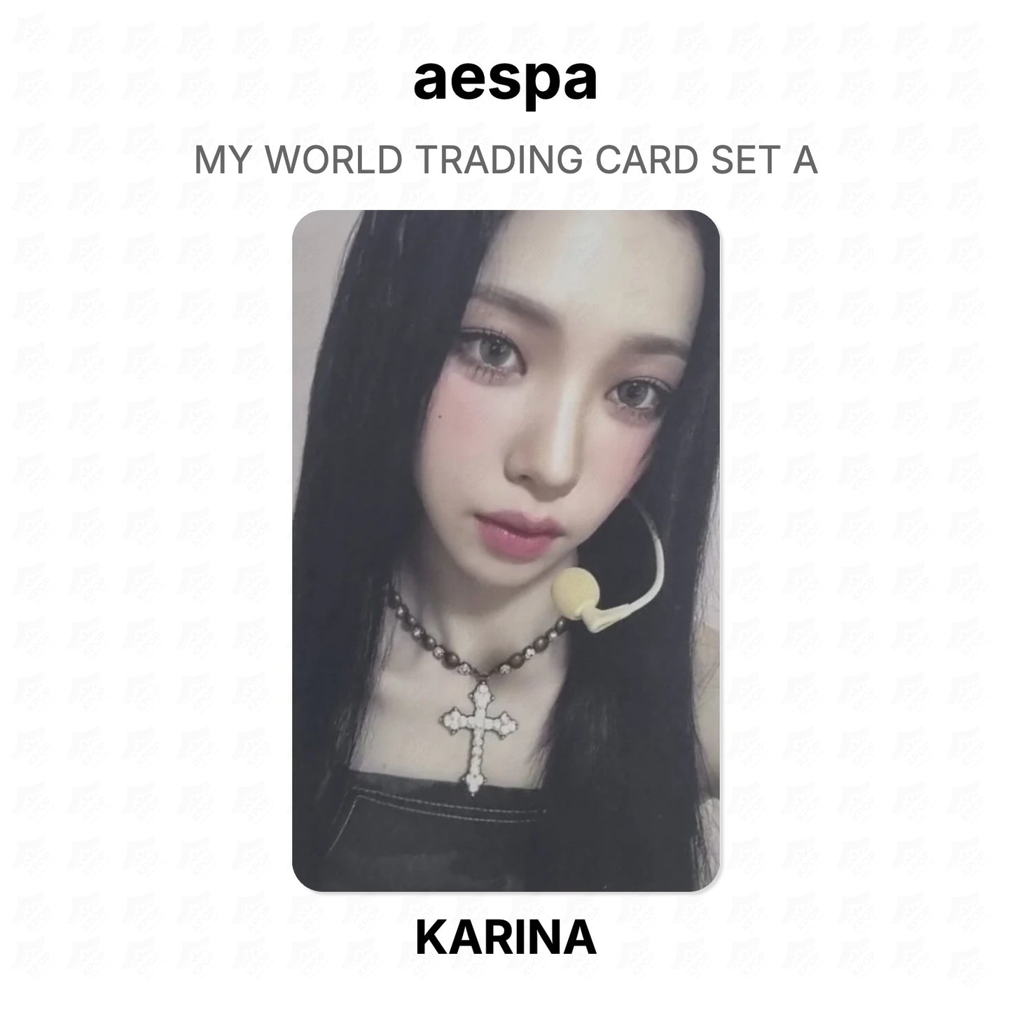 aespa MY WORLD TRADING CARD SET A Official Photocard