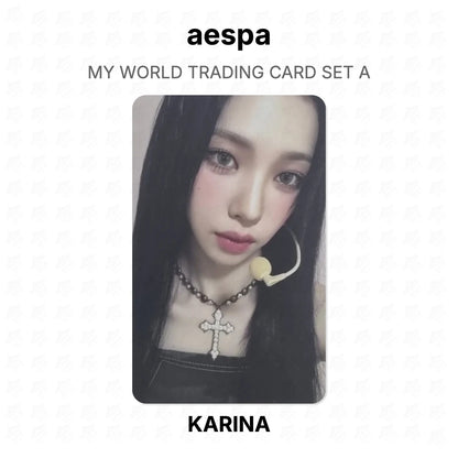 aespa MY WORLD TRADING CARD SET A Official Photocard