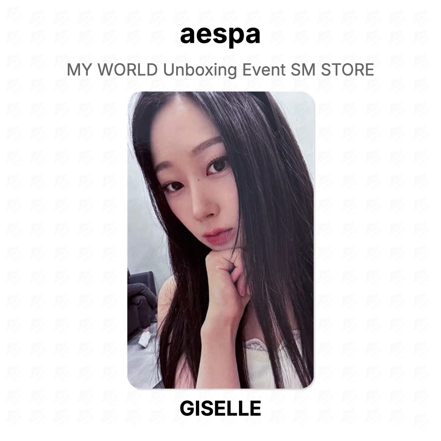 aespa MY WORLD Unboxing Event SM STORE Official Photocard