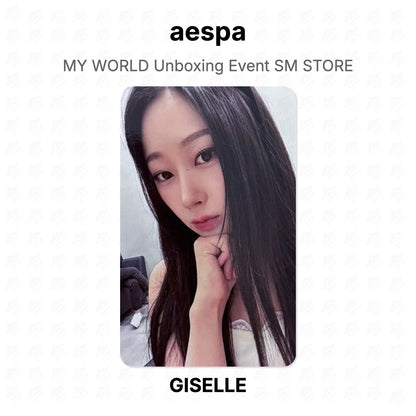 aespa MY WORLD Unboxing Event SM STORE Official Photocard