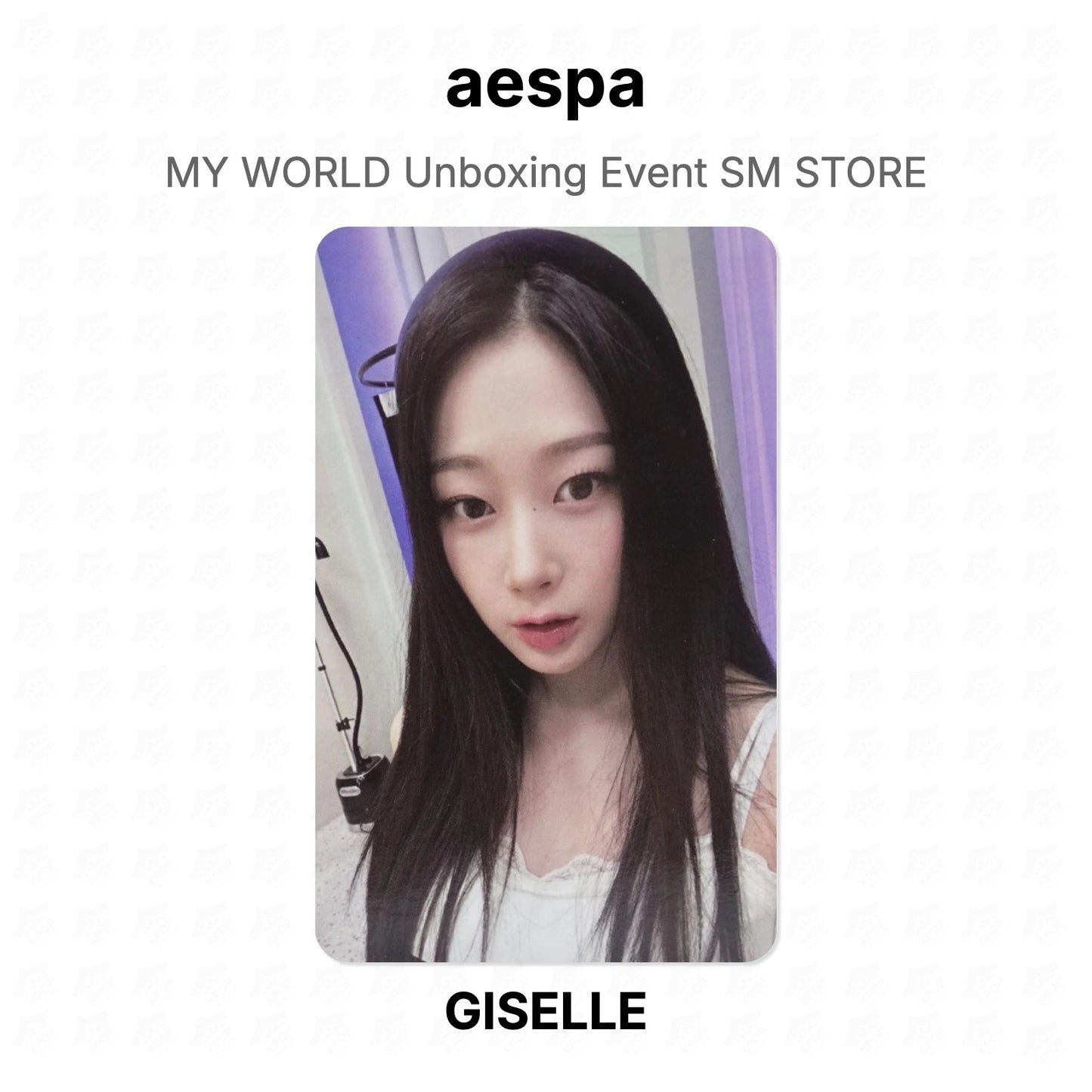 aespa MY WORLD Unboxing Event SM STORE Official Photocard