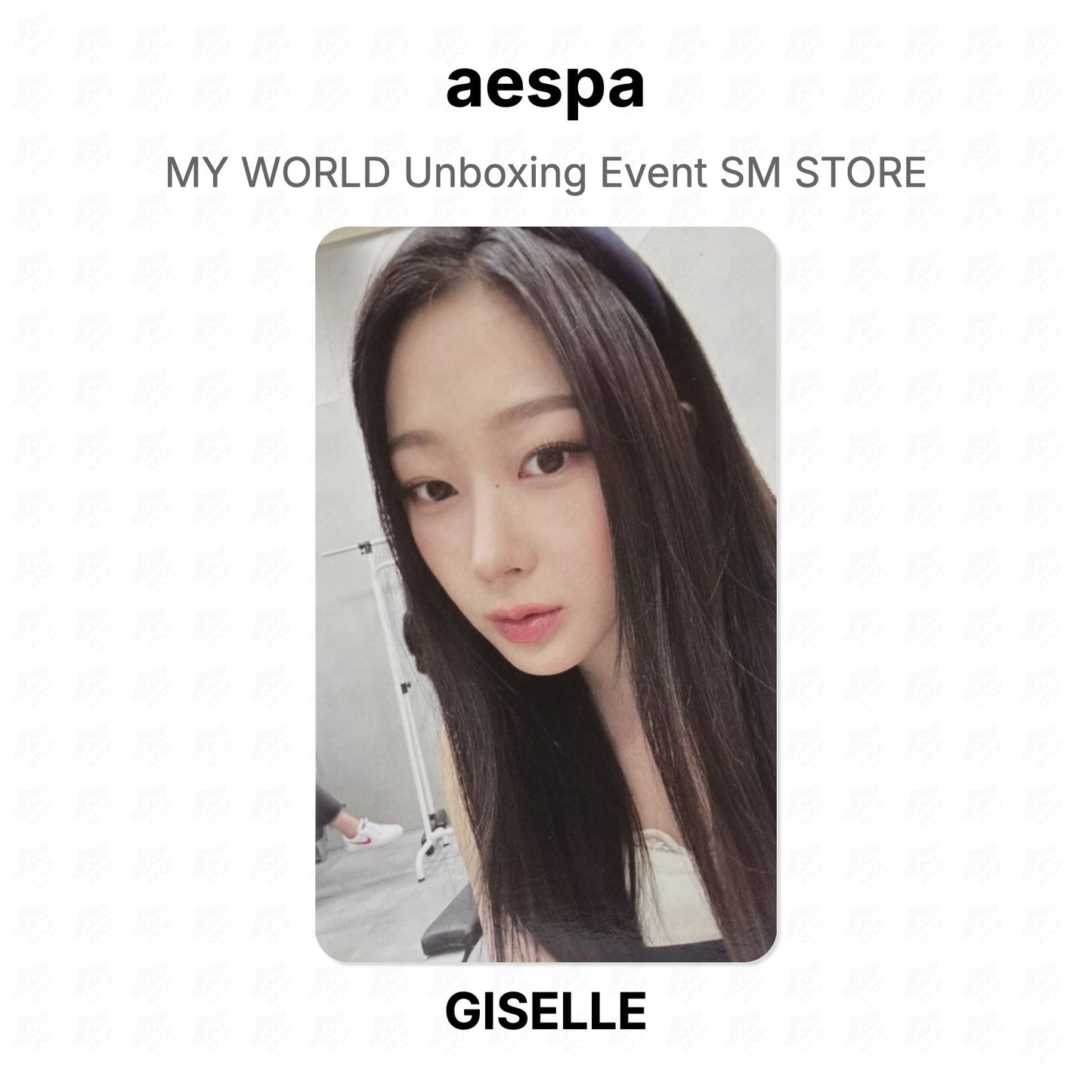 aespa MY WORLD Unboxing Event SM STORE Official Photocard