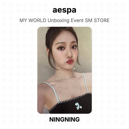aespa MY WORLD Unboxing Event SM STORE Official Photocard
