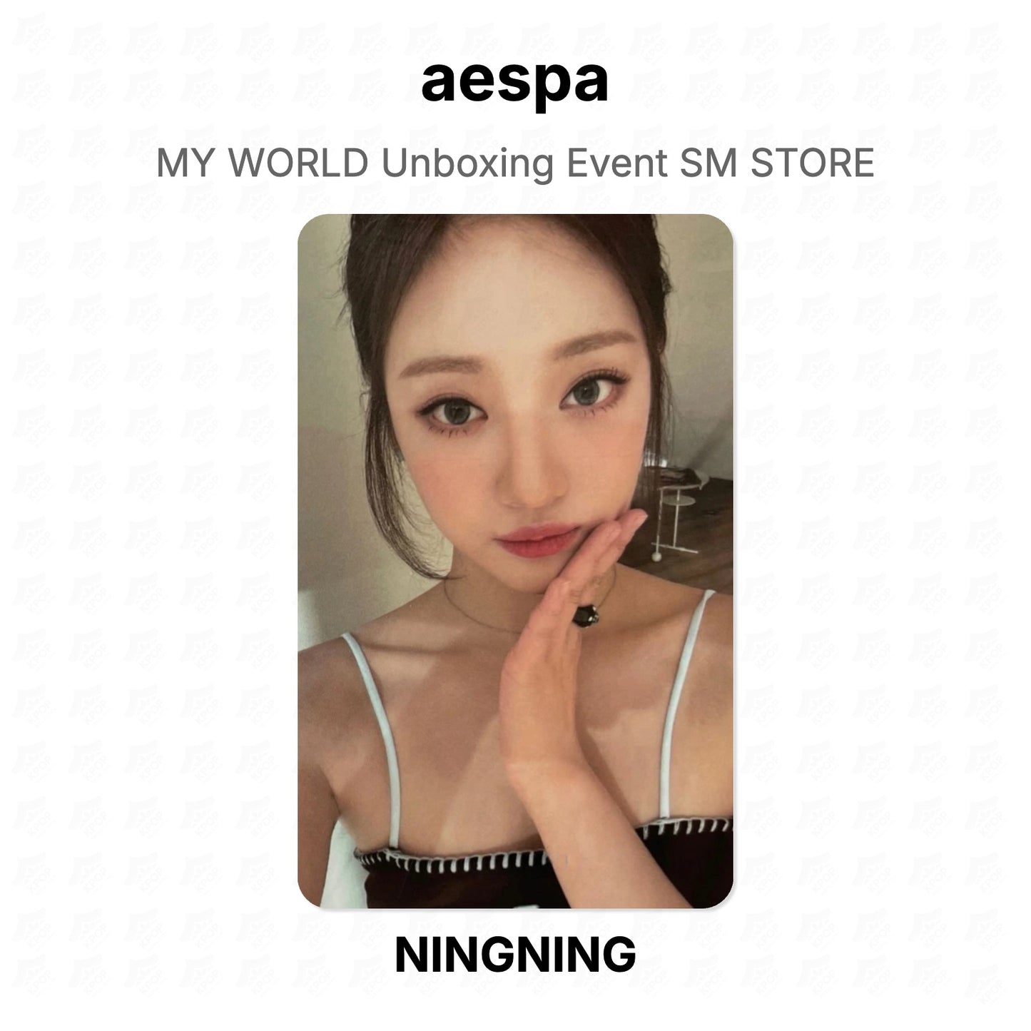 aespa MY WORLD Unboxing Event SM STORE Official Photocard