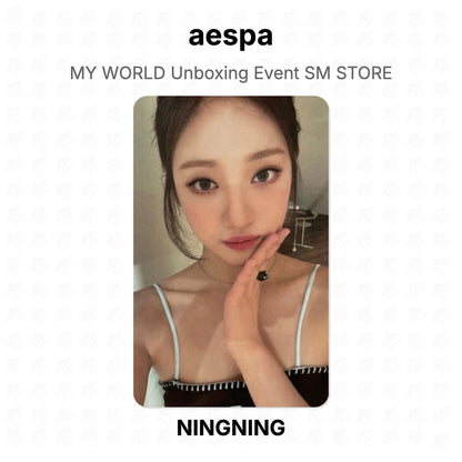 aespa MY WORLD Unboxing Event SM STORE Official Photocard