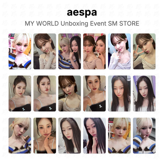 aespa MY WORLD Unboxing Event SM STORE Official Photocard