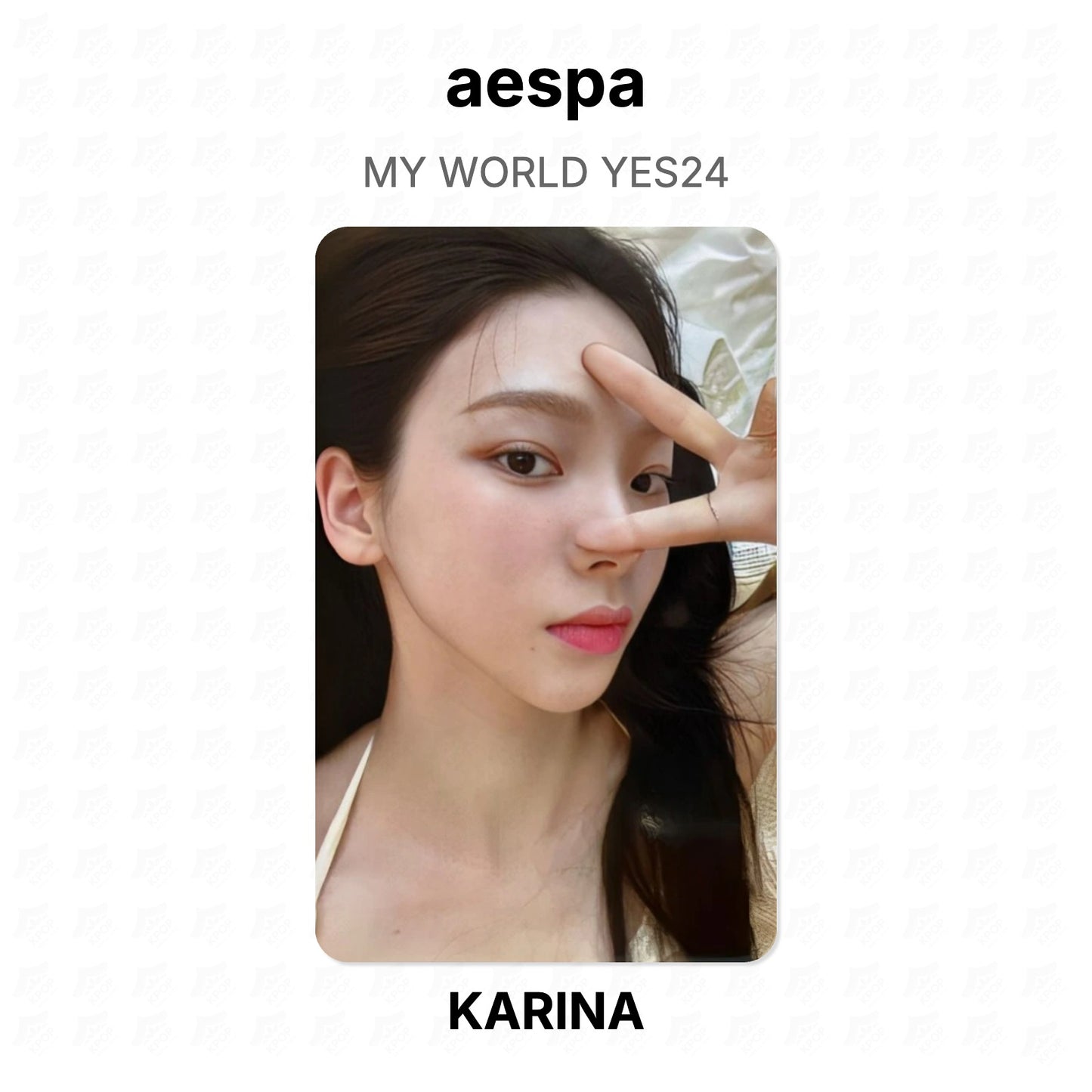 aespa MY WORLD YES24 Official Photocard