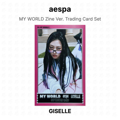 aespa MY WORLD Zine Ver. Trading Card Set Official Photocard