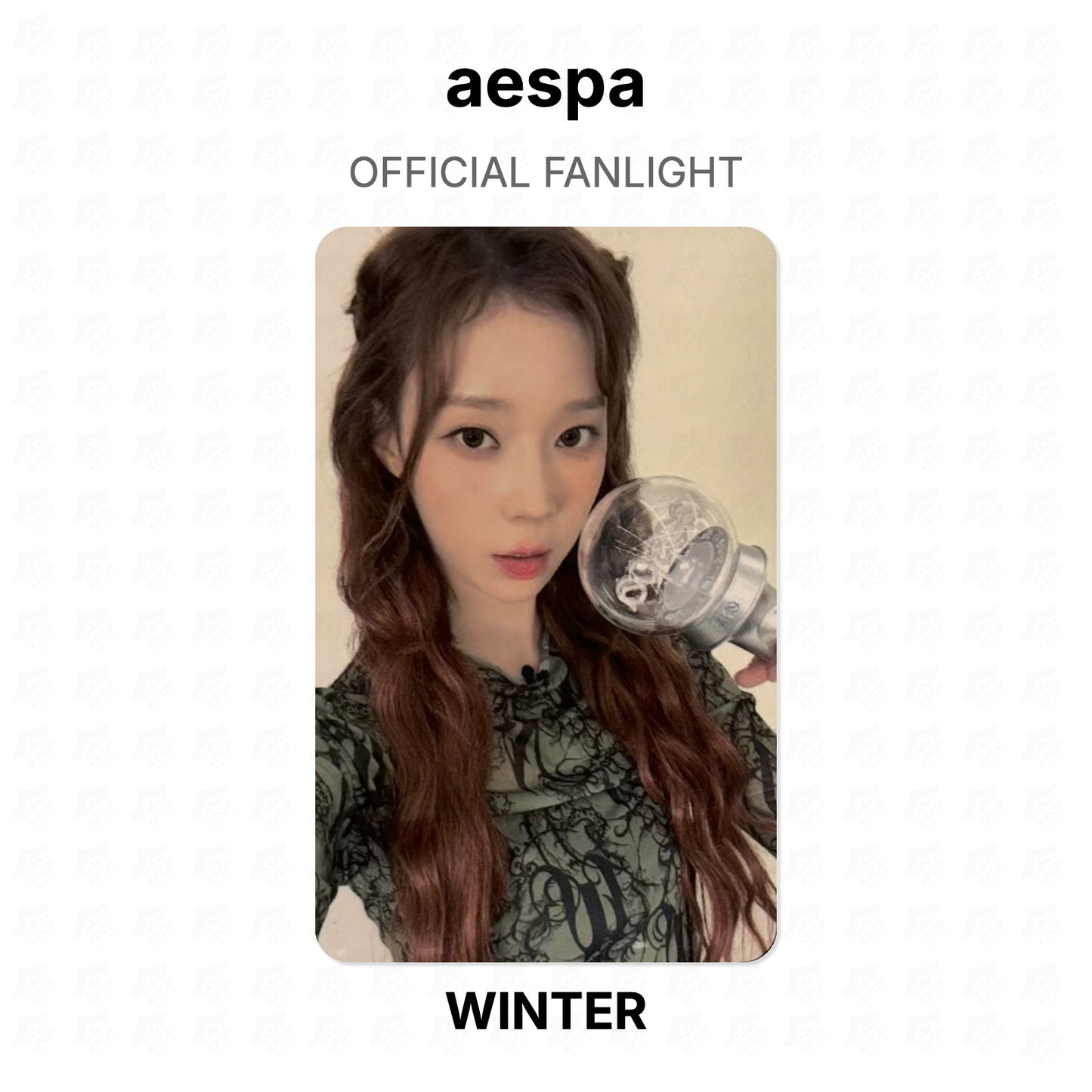 aespa OFFICIAL FANLIGHT Official Photocard