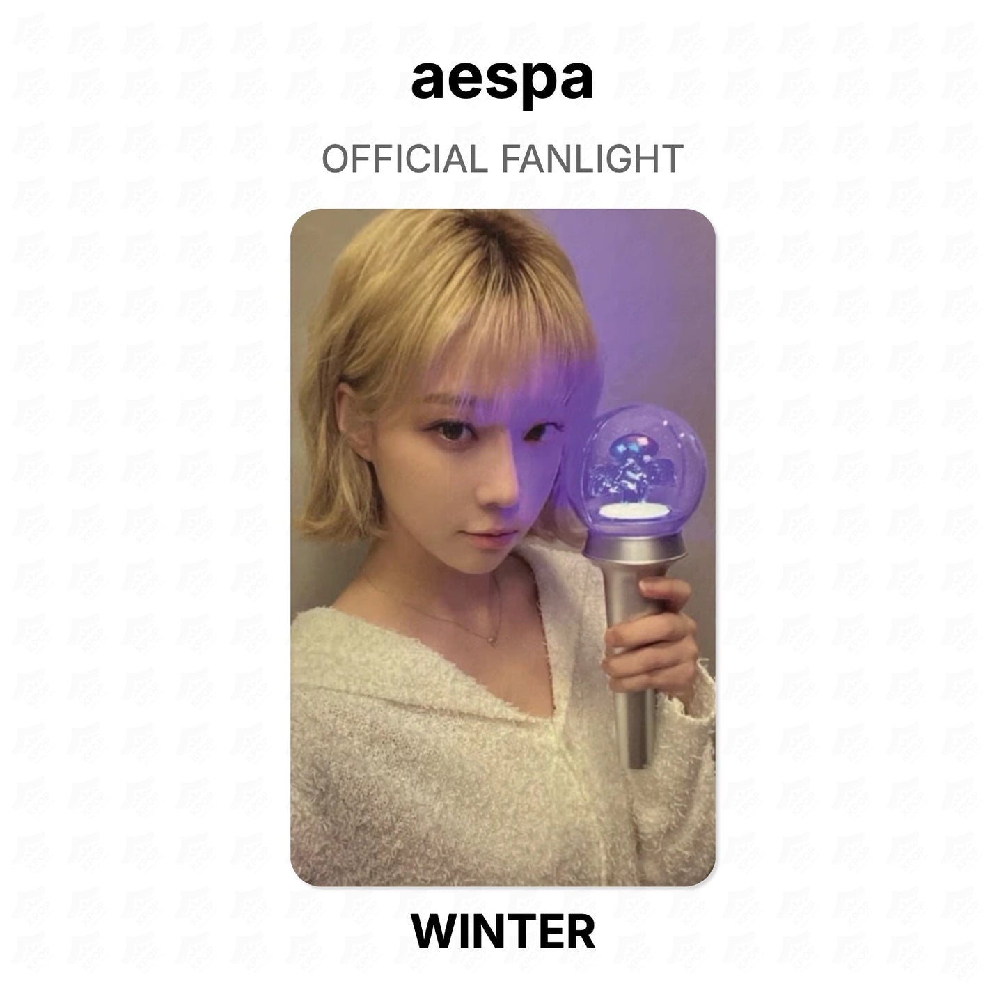 aespa OFFICIAL FANLIGHT Official Photocard