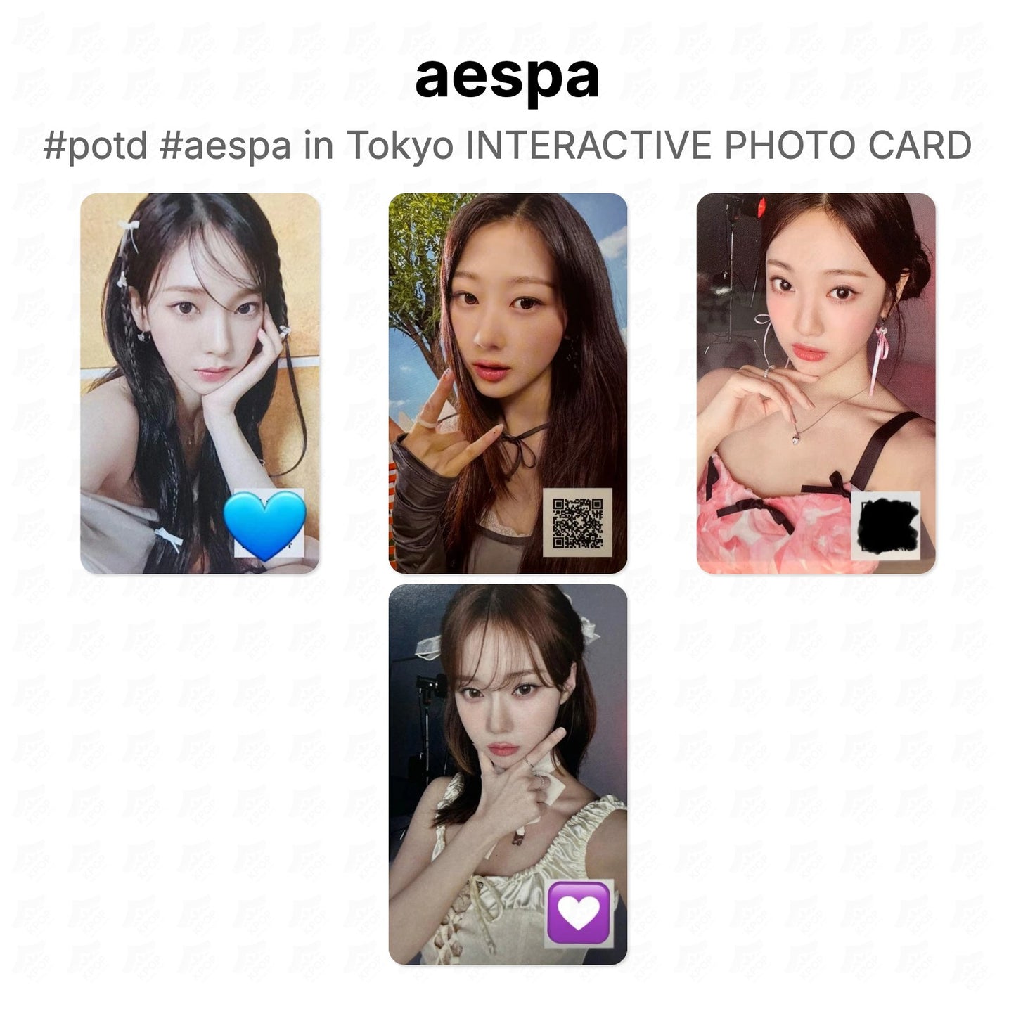 aespa #potd #aespa in Tokyo INTERACTIVE PHOTO CARD Official Photocard
